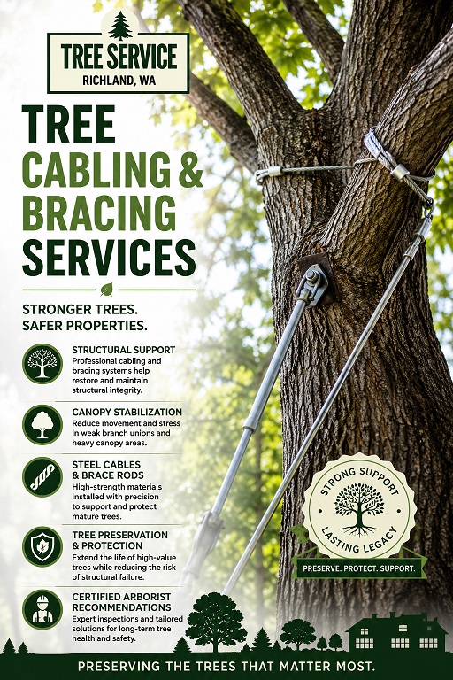 Tree cabling and bracing Richland WA